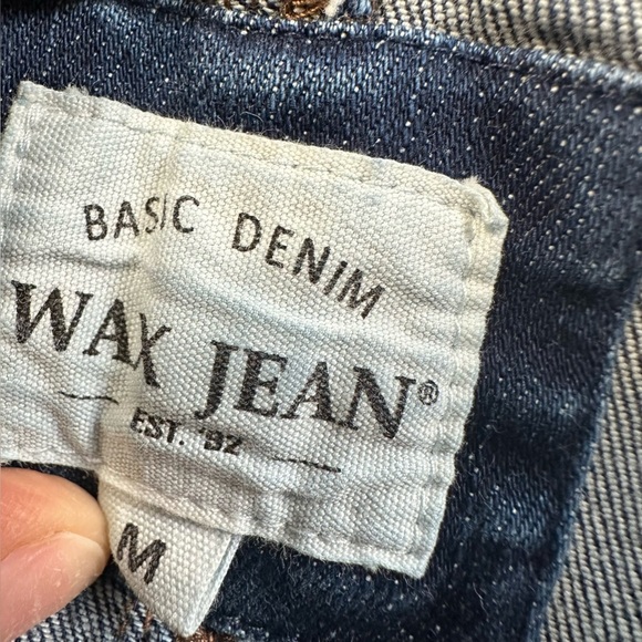 Wax Jean Dark Blue Denim Wax Jean, Size M, Blue Overalls Skirt. - Picture 9 of 12